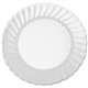 Classicware 6" Heavyweight Plates - Disposable - 6" Diameter - Clear - Polystyrene, Plastic Body - 12 / Pack
