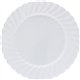 Classicware 6" Heavyweight Plates - 12 / Pack - Picnic, Party - Disposable - 6" Diameter - White - Plastic Body - 15 / Carton