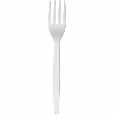 WNA 7" Plant Starch Forks - 50/Pack - Fork - Breakroom - Beige