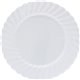 Classicware 6" Heavyweight Plates - Picnic, Party - Disposable - 6" Diameter - White - Plastic Body - 12 / Pack