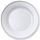 Masterpiece 9" Heavyweight Plates - Picnic, Party - Disposable - 9" Diameter - White - Plastic Body - 10 / Pack