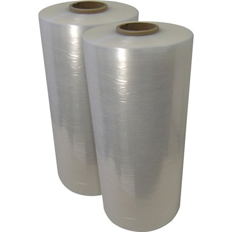 WP Eco-Wrap Micron Film - 18" Width x 1500 ft Length - 0.6 mil Thickness - Resin - Clear - 48 / Pallet