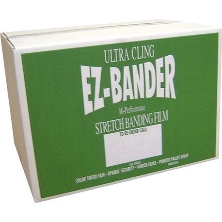 WP EZ Bander Stretch Film - 3" Width x 1000 ft Length - Self-clinging, Residue-free - Linear Low-Density Polyethylene (LLDPE) - 