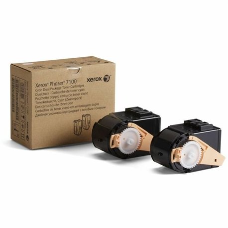 Xerox Original Toner Cartridge - Laser - 9000 Pages - Cyan - 2 Each
