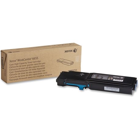 Xerox Toner Cartridge - Laser - High Yield - 7500 Pages - Cyan - 1 Each