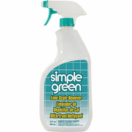 Simple Green Lime Scale Remover Spray - For Multi Surface - 32 fl oz (1 quart) - Wintergreen Scent - 1 Each - Deodorize, Non-abr