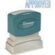 Xstamper APPROVED Title Stamp - Message Stamp - "APPROVED" - 0.50" Impression Width x 1.63" Impression Length - 100000 Impressio