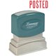 Xstamper POSTED Title Stamp - Message Stamp - "POSTED" - 0.50" Impression Width x 1.63" Impression Length - 100000 Impression(s)