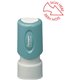 Xstamper Pre-inked SIGN HERE Round Stamp - Message/Design Stamp - "TOPS!" - 0.63" Impression Diameter - 100000 Impression(s) - P