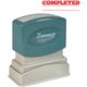 Xstamper COMPLETED Stamp - Message Stamp - "COMPLETED" - 0.50" Impression Width x 1.63" Impression Length - 100000 Impression(s)