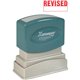 Xstamper REVISED Title Stamp - Message Stamp - "REVISED" - 0.50" Impression Width x 1.63" Impression Length - 100000 Impression(