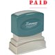 Xstamper PAID Title Stamp - Message Stamp - "PAID" - 0.50" Impression Width x 1.62" Impression Length - 100000 Impression(s) - R