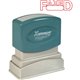 Xstamper FAXED Title Stamps - Message Stamp - "FAXED" - 0.50" Impression Width x 1.62" Impression Length - 100000 Impression(s) 