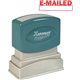 Xstamper E-MAILED Window Title Stamp - Message Stamp - "E-MAILED" - 0.50" Impression Width x 1.62" Impression Length - 100000 Im