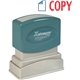 Xstamper COPY 2-color Pre-inked Stamp - Message Stamp - "COPY" - 0.50" Impression Width - 100000 Impression(s) - Red, Blue - Pol