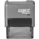 Xstamper Classix Custom Address Stamps - Custom Message Stamp - 0.50" Impression Width x 1.50" Impression LengthPlastic, Rubber 