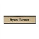 Xstamper Framed Standard Aluminum Wall Sign - 1 Each - 8" Width x 2" Height - Wall Mountable - Indoor, Outdoor - Aluminum - Blac
