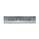 Xstamper Framed Standard Aluminum Wall Sign - 1 Each - 10" Width x 2" Height - Wall Mountable - Indoor, Outdoor - Aluminum - Sil