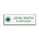 Xstamper Standard Logo Name Badges - 1 Each - 3" Width x 1" Height - Plastic