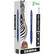 Zebra Pen Z-Grip Retractable Ballpoint Pens - 0.7 mm Pen Point Size - Retractable - Blue - 1 Dozen