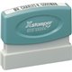 Xstamper Custom Single Line Pre-inked Stamp - Custom Message Stamp - 0.12" Impression Width x 2.37" Impression Length - 50000 Im