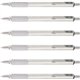Zebra Pen STEEL 7 Series F-701 Retractable Ballpoint Pen - 0.7 mm Pen Point Size - Refillable - Retractable - Black - Stainless 