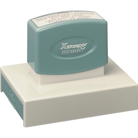 Xstamper Xtra Large Message Stamp - Custom Message Stamp - 2.56" Impression Width x 3.94" Impression Length - 50000 Impression(s