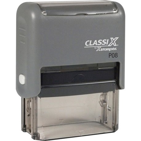 Xstamper Classix Custom Address Stamps - Message Stamp - 0.69" Impression Width x 1.88" Impression LengthPlastic, Rubber - 1 Eac