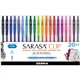 Zebra Pen SARASA Clip Retractable Gel Pen - Medium Pen Point - 0.5 mm Pen Point Size - RetractableWater Based Ink - 20 / Pack