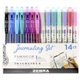 Zebra Journaling Set Mildliner & Sarasa Clip Gel Pen and Highlighter Set - 1 mm Pen Point Size - Bullet, Chisel Marker Point Sty