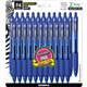 Zebra Z-Grip Retractable Ballpoint Pens - Medium Pen Point - 1 mm Pen Point Size - Retractable - Blue - Clear Barrel - 24 / Pack