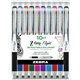 Zebra Pen Z-Grip Flight Retractable Pens - Bold Pen Point - 1.2 mm Pen Point Size - Retractable - Multi Gel-based Ink - Assorted