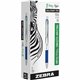 Zebra Z-Grip Flight Retractable Pens - Bold Pen Point - 1.2 mm Pen Point Size - Retractable - Blue - 1 Dozen