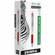 Zebra Pen Z-Grip Flight Retractable Pens - Bold Pen Point - 1.2 mm Pen Point Size - Retractable - Red - 1 Dozen