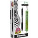 Zebra Z-Grip Retractable Ballpoint Pens - Medium Pen Point - 1 mm Pen Point Size - Retractable - Black - Black Barrel - 1 / Doze