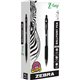 Zebra Pen Z-Grip Retractable Ballpoint Pens - 0.7 mm Pen Point Size - Retractable - Black - 1 Dozen