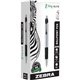 Zebra Z-Grip Elite Metal Retractable Ballpoint Pen - Bold Pen Point - 1 mm Pen Point Size - Retractable - Black Gel-based Ink - 