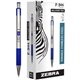 Zebra Pen F-301 Stainless Steel Ballpoint Pens - Fine Pen Point - 0.7 mm Pen Point Size - Refillable - Retractable - Blue - Stai