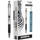 Zebra STEEL 3 Series F-301 Retractable Ballpoint Pen - Bold Pen Point - 1.6 mm Pen Point Size - Refillable - Retractable - Black