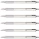 Zebra Pen STEEL 7 Series F-701 Retractable Ballpoint Pen - 0.7 mm Pen Point Size - Refillable - Retractable - Black - Stainless 