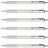 Zebra Pen STEEL 7 Series F-701 Retractable Ballpoint Pen - 0.7 mm Pen Point Size - Refillable - Retractable - Black - Stainless 