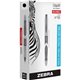 Zebra Pen Liquid Rollerball Needle point Pen - Medium Pen Point - 0.5 mm Pen Point Size - Black - Translucent Barrel - Metal Tip