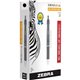 Zebra SARASA dry X1 Retractable Gel Pen - Retractable - Black Dry, Gel-based Ink - 1 Dozen