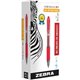 Zebra SARASA dry X20 Retractable Gel Pen - Fine Pen Point - 0.5 mm Pen Point Size - Retractable - Red Gel-based Ink - Transparen