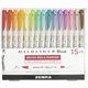 Zebra MILDLINER Dual Ended Brush Pen & Marker Set - Medium Pen Point - Fine Marker Point - Brush Pen Point Style - Bullet Marker