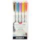 Zebra Pen Mildliner Brush Double-ended Creative Marker Warm Color Pack - Fine Marker Point - Brush Marker Point Style - Gold Pig