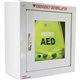 ZOLL AED Plus Standard Size Cabinet with Audible Alarm - White - Metal