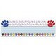 Teacher Created Resources Paw Alphabet Name Plates - Skill Learning: Name, Alphabet, Vocabulary, Word - Acid-free - 3.50" Height