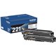 Brother TN221 Original Standard Yield Laser Toner Cartridge - Twin-pack - Black - 2 / Box - 2500 Pages Black (Per Cartridge)