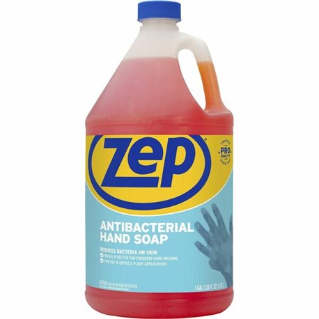 Zep Antimicrobial Hand Soap - Fresh Clean ScentFor - 1 gal (3.8 L) - Kill Germs, Bacteria Remover, Soil Remover - Hand - Antibac